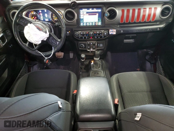 2021 Jeep Wrangler Unlimited Willys with VIN 1C4HJXDN9MW680787, listed as a Copart auction lot 53490605 with 65,122 mi miles and Salvage Title. Bid and sale history available at DreamBid. Image 8.
