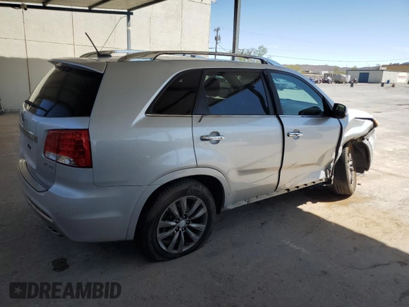 2013 Kia Sorento SX with VIN 5XYKW4A25DG312538, listed as a Copart auction lot 53753565 with 132,883 mi miles and Salvage title. Bid and sale history available at DreamBid. Image 3.