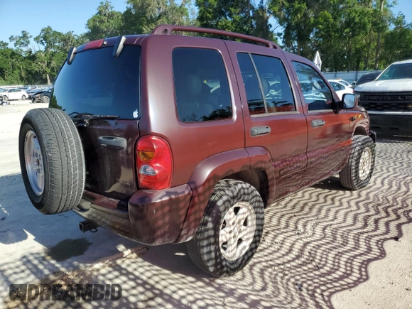 2003 Jeep Liberty Limited with VIN 1J4GK58K03W505110, listed as a Copart auction lot 55057165 with 165,021 mi miles and Salvage Title. Bid and sale history available at carsss.com. Image 3.