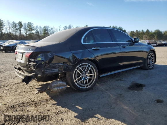 2021 Mercedes-Benz E 53 AMG with VIN W1KZF6BB6MA936959, listed as a Copart auction lot 50154255 with 55,688 mi miles and Salvage Title. Bid and sale history available at DreamBid. Image 3.