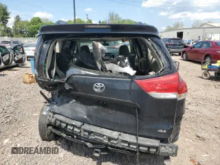 2011 Toyota Sienna XLE AAS with VIN 5TDYK3DC8BS019513, listed as a Copart auction lot 54671575 with 149,633 mi miles and Salvage Title. Bid and sale history available at DreamBid. Image 6.