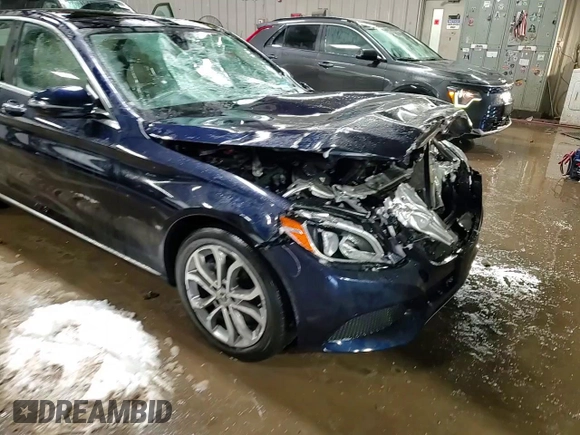 2017 Mercedes-Benz C 300 with VIN 55SWF4KB8HU213384, listed as a Copart auction lot 49886835 with 53,566 mi miles and Salvage Title. Bid and sale history available at carsss.com. Image 14.