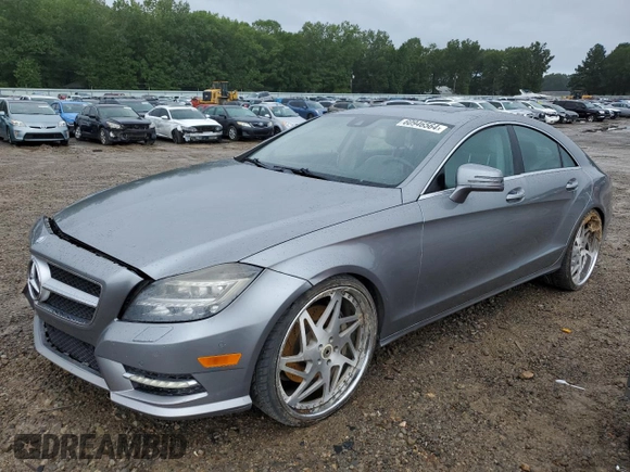 2014 Mercedes-Benz CLS-Class CLS 550 with VIN WDDLJ7DB6EA119399, listed as a Copart auction lot 60946564 with 115,847 mi miles and Salvage Title. Bid and sale history available at carsss.com. Image 1.