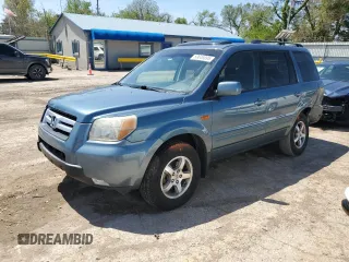 2006 Honda Pilot EX-L with VIN 5FNYF28546B045353, listed as a Copart auction lot 53646695 with 107,325 mi miles and Salvage Title. Bid and sale history available at DreamBid. Image 1.