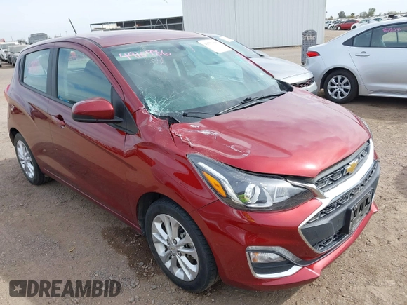 2022 Chevrolet Spark 1LT with VIN KL8CD6SAXNC013296, listed as a IAAI auction lot 41577006 with 53,457 mi miles. Bid and sale history available at carsss.com. Image 1.