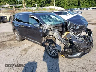 2021 Cadillac XT6 Premium Luxury with VIN 1GYKPDRS0MZ179863, listed as a Copart auction lot 62487704 with 0 mi miles and Salvage Title. Bid and sale history available at carsss.com. Image 4.