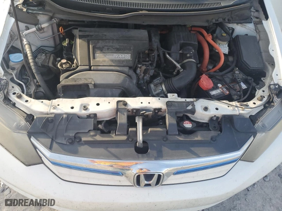 2012 Honda Civic Hybrid with VIN JHMFB4F39CS002107, listed as a Copart auction lot 46880265 with 192,556 mi miles and Salvage Title. Bid and sale history available at carsss.com. Image 11.