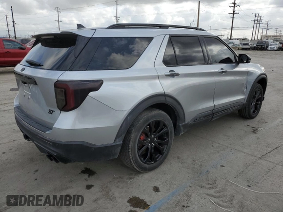 2020 Ford Explorer ST with VIN 1FM5K8GCXLGA61569, listed as a Copart auction lot 54600145 with 36,685 mi miles and Salvage Title. Bid and sale history available at carsss.com. Image 3.