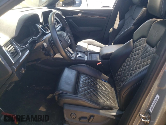 2019 Audi SQ5 Premium Plus with VIN WA1B4AFY9K2075023, listed as a Copart auction lot 57609334 with Not Provided miles and Salvage Title. Bid and sale history available at DreamBid. Image 7.