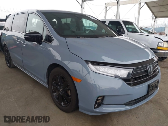 2023 Honda Odyssey Sport z VIN 5FNRL6H75PB074822, wystawiony jako IAAI lot #42040120 z przebiegiem 158 657 mil mil oraz . Historia ofert i sprzedaży dostępna na DreamBid. Obrazek 1.