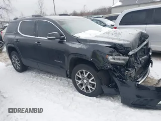 2020 GMC Acadia SLT with VIN 1GKKNULS6LZ136667, listed as a IAAI auction lot 41263992 with 81,034 mi miles and . Bid and sale history available at DreamBid. Image 1.