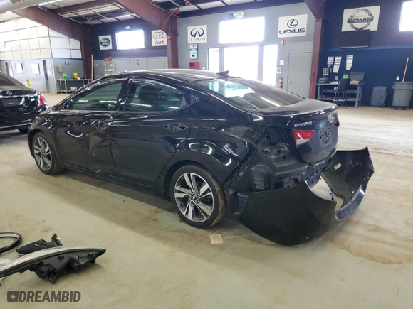 2014 Hyundai Elantra SE with VIN KMHDH4AE4EU172085, listed as a Copart auction lot 48287415 with 72,160 mi miles and Salvage Title. Bid and sale history available at carsss.com. Image 2.