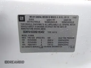 2008 Chevrolet Suburban LTZ z VIN 3GNFK16338G185462, wystawiony jako IAAI lot #42298299 z przebiegiem 301 758 mil mil oraz . Historia ofert i sprzedaży dostępna na DreamBid. Obrazek 9.