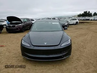 2025 Tesla Model 3 Long Range with VIN 5YJ3E1EA8SF920713, listed as a Copart auction lot 45182445 with 517 mi miles and Salvage title. Bid and sale history available at DreamBid. Image 11.