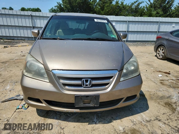 2006 Honda Odyssey EX с VIN 5FNRL38466B016852, выставлен на аукционе Copart как лот 66762975 с пробегом 263 992 миль миль и Чистый • Clean title. История ставок и продаж доступна на DreamBid. Изображение 5.
