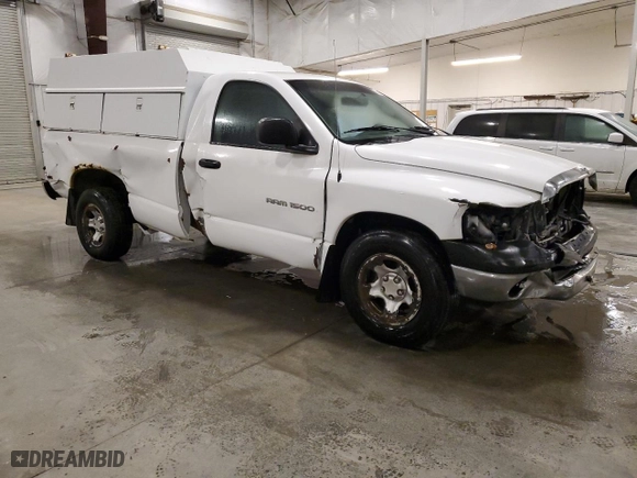 2003 Dodge Ram 1500 ST with VIN 1D7HA16NX3J621646, listed as a Copart auction lot 87843555 with 160,455 mi miles and Salvage Title. Bid and sale history available at carsss.com. Image 4.