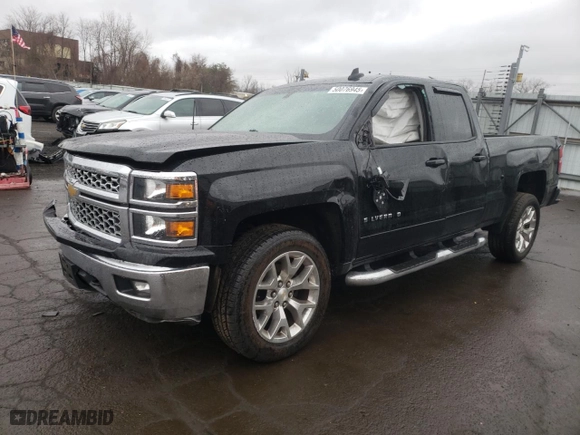 2015 Chevrolet Silverado 1500 LT with VIN 1GCVKREC6FZ421765, listed as a Copart auction lot 50076945 with 106,916 mi miles and Salvage Title. Bid and sale history available at carsss.com. Image 1.
