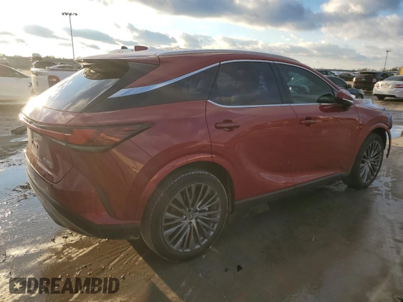 2023 Lexus RX 350h z VIN 2T2BBMCA4PC004580, wystawiony jako Copart lot #87616145 z przebiegiem 31 020 mil mil oraz Szkoda całkowita • Salvage title. Historia ofert i sprzedaży dostępna na DreamBid. Obrazek 3.