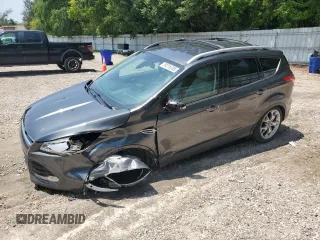 2015 Ford Escape Titanium with VIN 1FMCU0JX4FUA87184, listed as a Copart auction lot 59216785 with 131,259 mi miles and Salvage title. Bid and sale history available at DreamBid. Image 1.