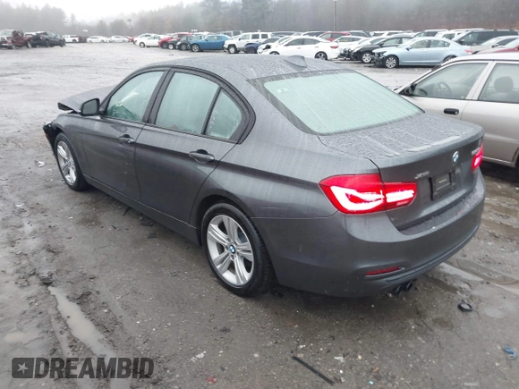 2016 BMW 3 Series 328i xDrive with VIN WBA8E3G59GNU02424, listed as a IAAI auction lot 41082258 with 55,801 mi miles. Bid and sale history available at carsss.com. Image 3.