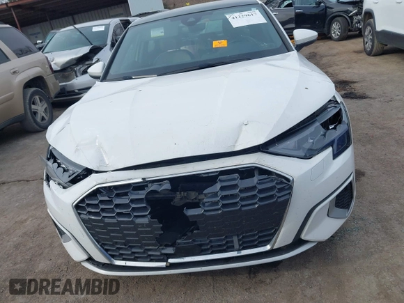 2022 Audi A3 Premium with VIN WAUAUDGY7NA012835, listed as a IAAI auction lot 41229617 with 32,151 mi miles. Bid and sale history available at carsss.com. Image 12.