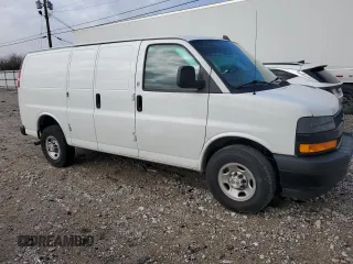 2023 Chevrolet Express Cargo z VIN 1GCWGAFP4P1260339, wystawiony jako Copart lot #41892865 z przebiegiem 7 185 mil mil oraz Nie do naprawy • Non repairable. Historia ofert i sprzedaży dostępna na DreamBid. Obrazek 4.