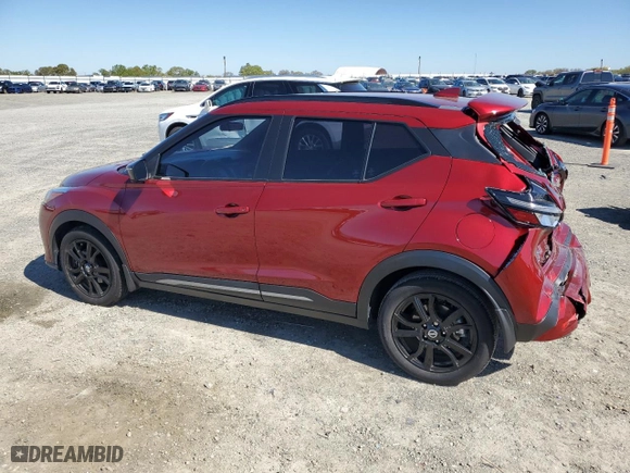 2021 Nissan Kicks SR with VIN 3N1CP5DV5ML529760, listed as a Copart auction lot 50410435 with 38,367 mi miles and Salvage Title. Bid and sale history available at carsss.com. Image 2.