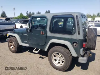 2000 Jeep Wrangler SE with VIN 1J4FA29P3YP751755, listed as a Copart auction lot 55366675 with 114,493 mi miles and Clean title. Bid and sale history available at DreamBid. Image 2.