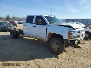 2018 Chevrolet Silverado 3500HD Work Truck with VIN 1GB4KYCY3JF224121, listed as a Copart auction lot 46799075 with 176,189 mi miles and Salvage Title. Bid and sale history available at carsss.com. Image 4.
