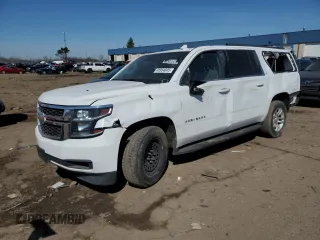 2018 Chevrolet Suburban LT with VIN 1GNSKHKCXJR115671, listed as a Copart auction lot 48954845 with 112,962 mi miles and Salvage Title. Bid and sale history available at carsss.com. Image 1.