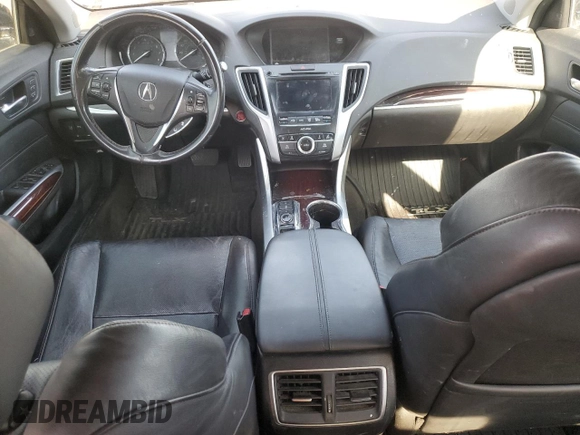 2015 Acura TLX Advance with VIN 19UUB3F70FA006953, listed as a Copart auction lot 65544585 with 92,016 mi miles and Salvage title. Bid and sale history available at DreamBid. Image 8.
