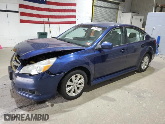 2011 Subaru Legacy Premium with VIN 4S3BMBC69B3249360, listed as a Copart auction lot 57490905 with 81,122 mi miles and Salvage title. Bid and sale history available at DreamBid. Image 1.