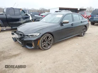 2020 BMW 3 Series M340i with VIN WBA5U7C02LAF54184, listed as a IAAI auction lot 41490697 with 57,363 mi miles. Bid and sale history available at carsss.com. Image 17.