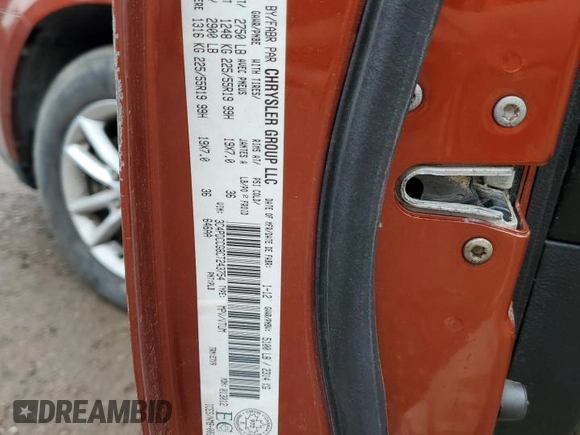 2012 Dodge Journey SXT with VIN 3C4PDCCG8CT243754, listed as a Copart auction lot 58535065 with 176,761 mi miles and Clean title. Bid and sale history available at DreamBid. Image 13.