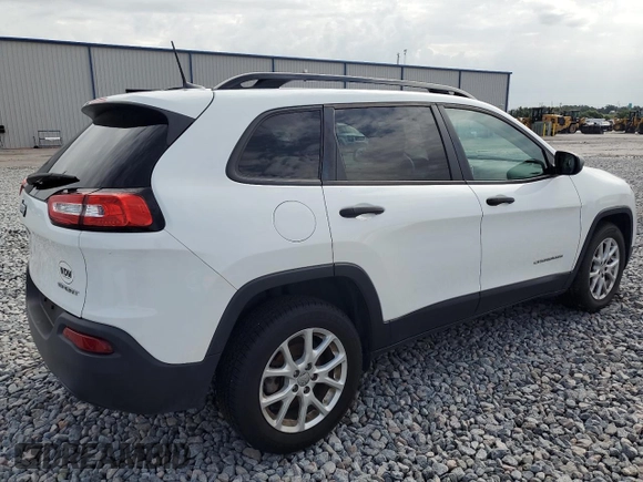 2016 Jeep Cherokee Sport with VIN 1C4PJLAB7GW311803, listed as a Copart auction lot 64660745 with 105,599 mi miles and Clean title. Bid and sale history available at DreamBid. Image 3.