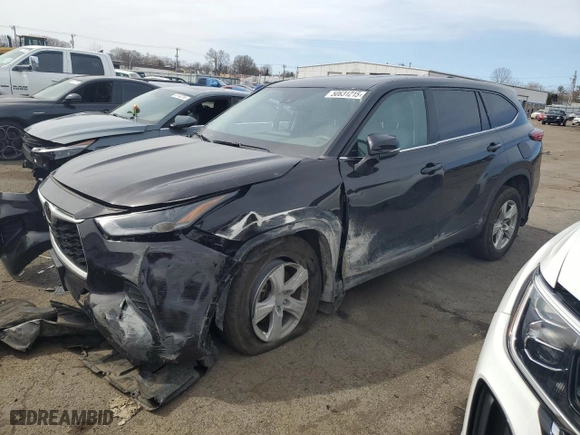 2021 Toyota Highlander L with VIN 5TDCZRBHXMS135869, listed as a Copart auction lot 50631215 with 65,397 mi miles and Salvage Title. Bid and sale history available at carsss.com. Image 1.