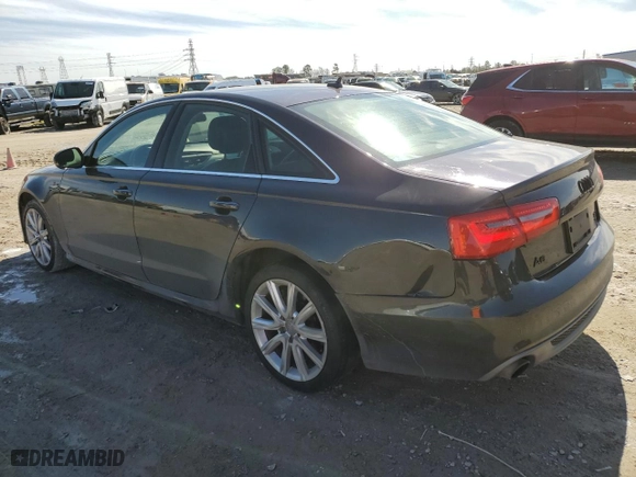 2014 Audi A6 3.0T Prestige with VIN WAUHGAFC3EN080164, listed as a Copart auction lot 43243825 with 143,391 mi miles and Salvage Title. Bid and sale history available at carsss.com. Image 2.