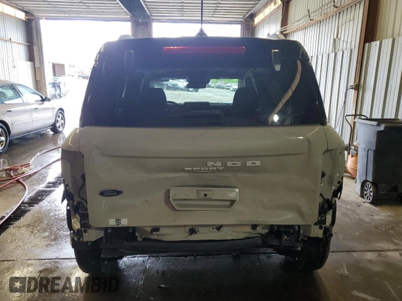 2025 Ford Bronco Sport Outer Banks with VIN 3FMCR9CN6SRE17295, listed as a Copart auction lot 55597115 with 338 mi miles and Salvage title. Bid and sale history available at DreamBid. Image 6.
