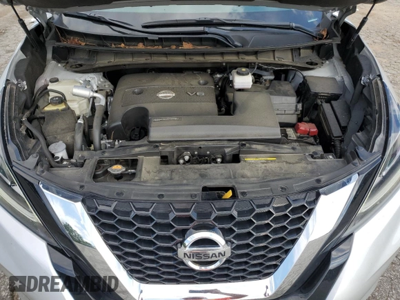 2022 Nissan Murano S with VIN 5N1AZ2AJ7NC123020, listed as a Copart auction lot 73141584 with 46,492 mi miles and Salvage Title. Bid and sale history available at DreamBid. Image 12.