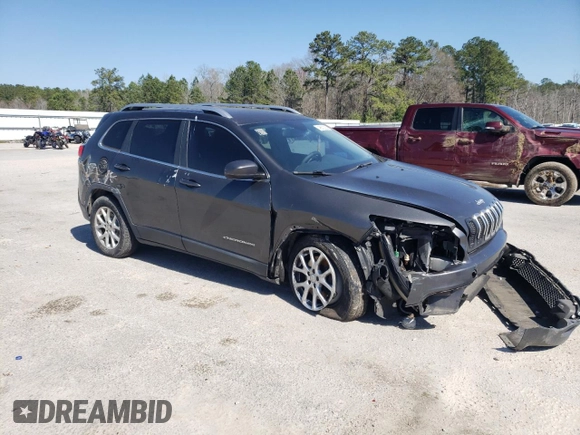2014 Jeep Cherokee Latitude with VIN 1C4PJLCS9EW180982, listed as a Copart auction lot 48673035 with 107,358 mi miles and Salvage Title. Bid and sale history available at carsss.com. Image 4.