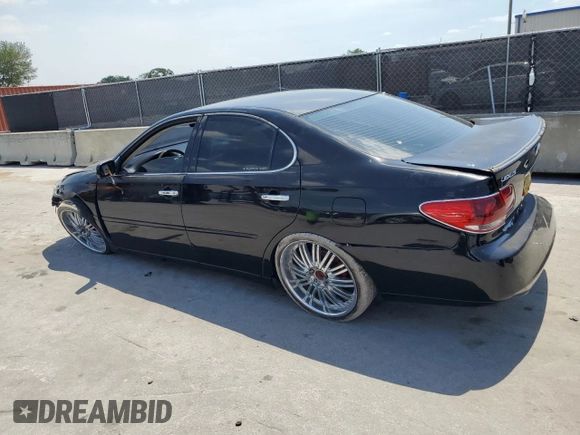 2005 Lexus ES 330 with VIN JTHBA30G355114118, listed as a Copart auction lot 51798995 with 268,836 mi miles and Salvage Title. Bid and sale history available at carsss.com. Image 2.