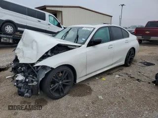 2022 BMW 3 Series 330i with VIN 3MW5R1J03N8C33896, listed as a Copart auction lot 42611745 with 0 mi miles and Salvage Title. Bid and sale history available at carsss.com. Image 1.