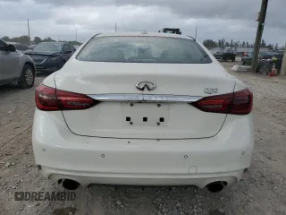 2023 Infiniti Q50 Luxe with VIN JN1EV7BP7PM512581, listed as a Copart auction lot 47835075 with 22,864 mi miles and Salvage Title. Bid and sale history available at DreamBid. Image 6.