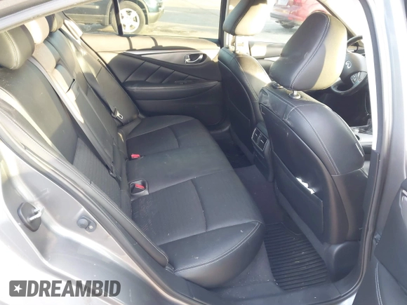 2014 Infiniti Q50 Hybrid Sport with VIN JN1AV7AP4EM691658, listed as a IAAI auction lot 41164910 with 90,521 mi miles and . Bid and sale history available at DreamBid. Image 8.