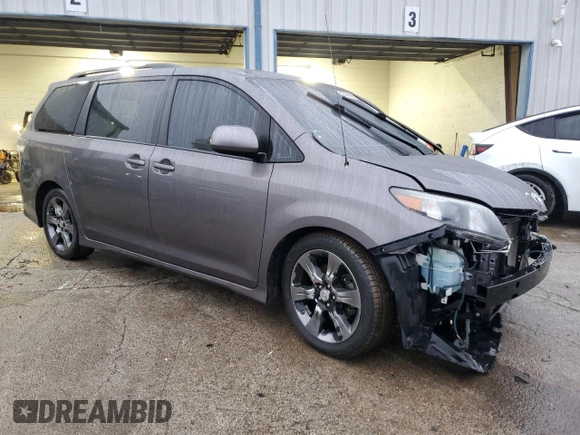 2012 Toyota Sienna SE with VIN 5TDXK3DC1CS221820, listed as a Copart auction lot 43203905 with 228,694 mi miles and Salvage Title. Bid and sale history available at carsss.com. Image 4.