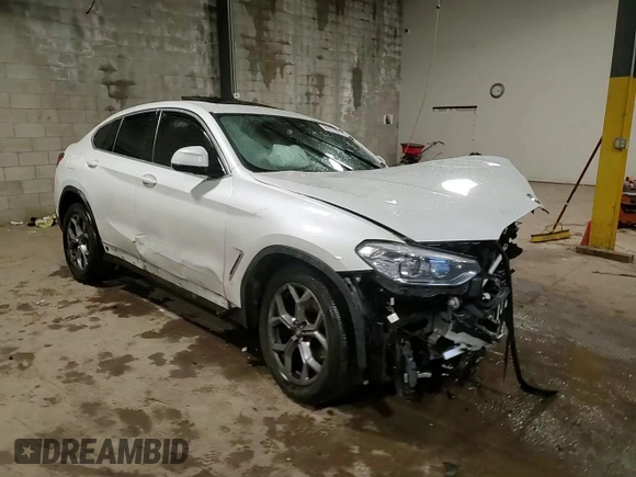 2021 BMW X4 xDrive30i with VIN 5UX2V1C01M9H64891, listed as a Copart auction lot 56797025 with Not provided miles and Salvage title. Bid and sale history available at DreamBid. Image 15.