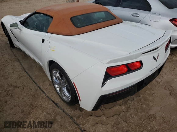 2017 Chevrolet Corvette 2LT with VIN 1G1YD3D76H5116584, listed as a Copart auction lot 73761684 with 0 mi miles and Non Repairable. Bid and sale history available at carsss.com. Image 2.