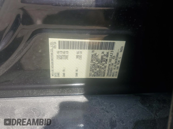 2017 Nissan Maxima SR с VIN 1N4AA6AP1HC381423, выставлен на аукционе Copart как лот 62792355 с пробегом 174 314 миль миль и Списание • Salvage title. История ставок и продаж доступна на DreamBid. Изображение 12.