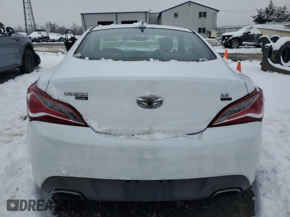 2013 Hyundai Genesis Coupe R-Spec with VIN KMHHU6KJ4DU112827, listed as a Copart auction lot 45130315 with 80,919 mi miles and Salvage title. Bid and sale history available at DreamBid. Image 6.