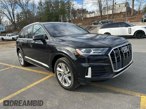 2021 Audi Q7 Premium Plus with VIN WA1LJAF78MD032627, listed as a Copart auction lot 50009015 with 128,942 mi miles and Clean title. Bid and sale history available at DreamBid. Image 4.